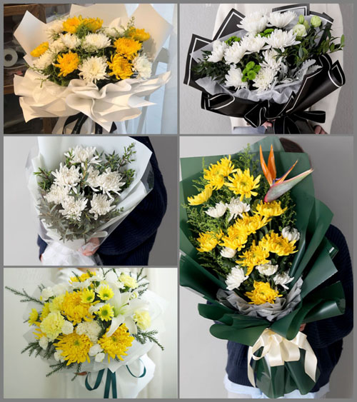 江苏淮安盱眙县旧铺镇白事花束代送